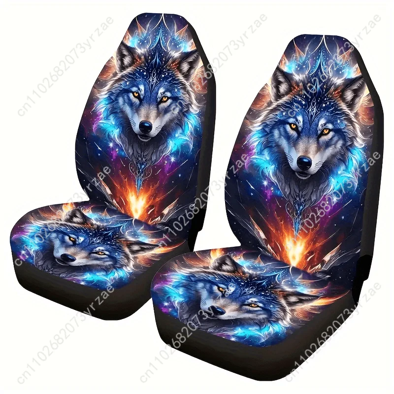 

Wolf Car Seat Covers Universal Environmentally Friendly Interior Decorations Comfortable Breathable Car Seat Covers