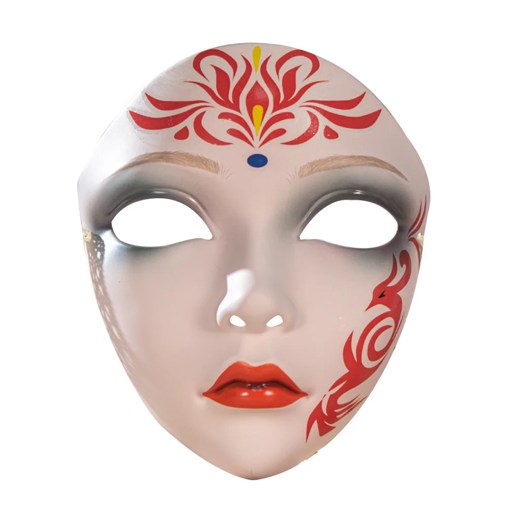 Beauty Mask Cosplay Party Anime Mask Carnival Hand-Painted Mask Masked Party Diy Party Decorations Role Play Costume Accessories