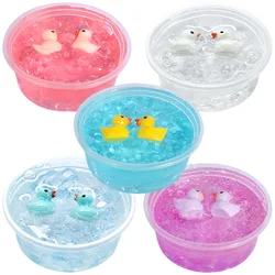 Slime Fluffy Kit for Kid Duck Transparent Crystal Mud Decompression Toy DIY Children's Gift To Exercise Hands-on Ability