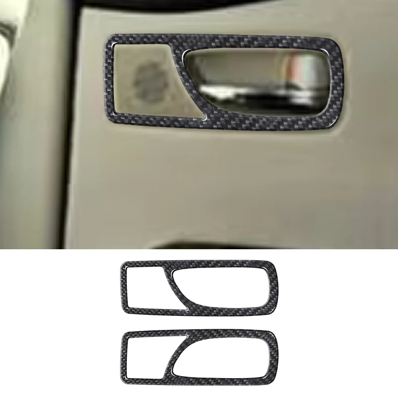 Rear Door Opening Panel Decoration Sticker Cover Trim Decal for RX 2010 2011 2012 Car Interior Accessories Carbon Fiber / ABS