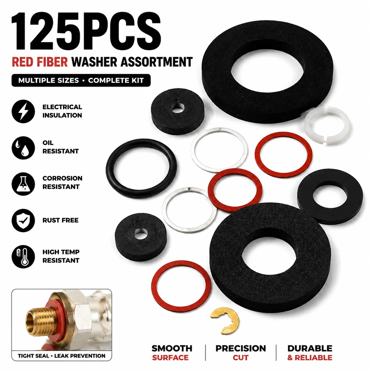 Multi Functional Gasket Series 125 Piece Sealing Gasket Motorcycle Oil Circuit Joint Anti Leakage Sealing Gasket