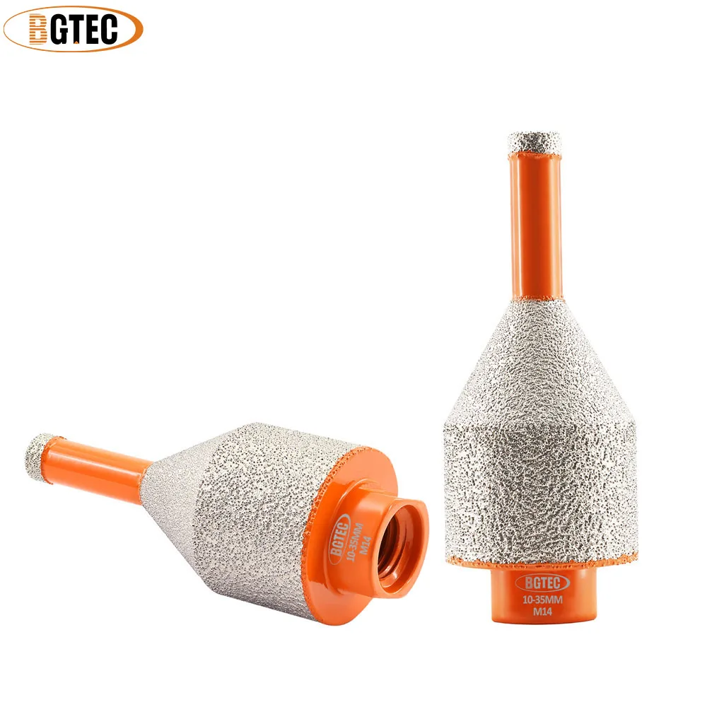 

BGTEC Diamond Drill Bits Hole Saw Drilling Milling Bevelling 3 in 1 Tile Porcelain Masonry Dia10-35mm/20-50mm Diamond Chamfer