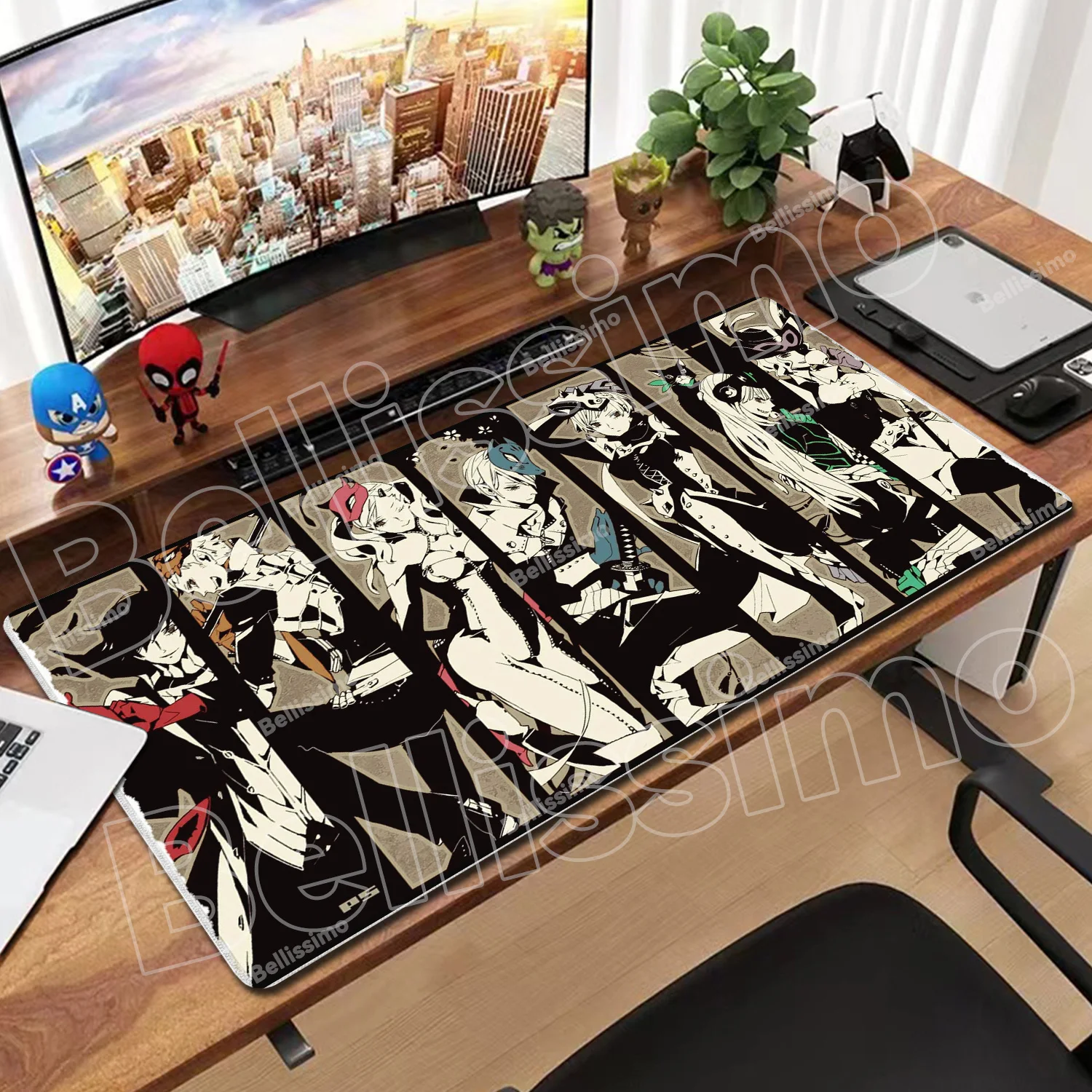 

Desk Mat Gamer Mousepads P-persona 5 Pc Mouse Pad Office Rubber Desk Pads Large Mousepad Non-slip For Computer gift Mouse Mats