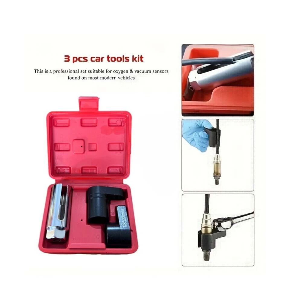 

3-piece oxygen sensor socket 6-point wrench 1/2 inch and 3/8 inch drive 22mm universal oxygen sensor switch socke