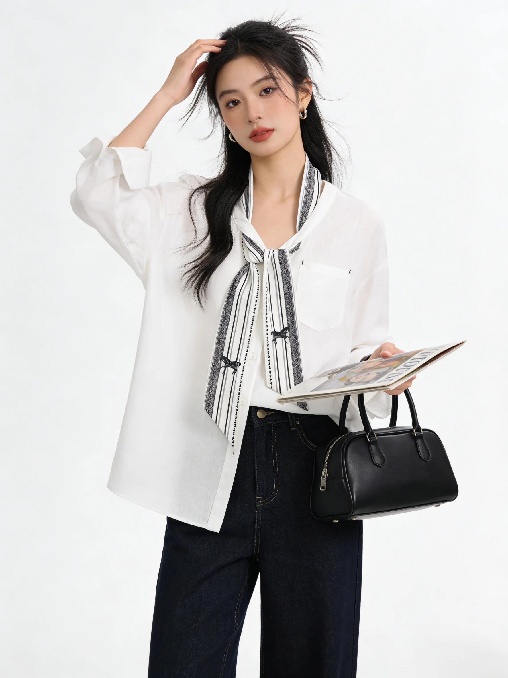 

Loose Cotton Linen irt Women's Spring Summer Sun Protection Outerwear Casual Sle V-ne ket Design Breathable Comfortable