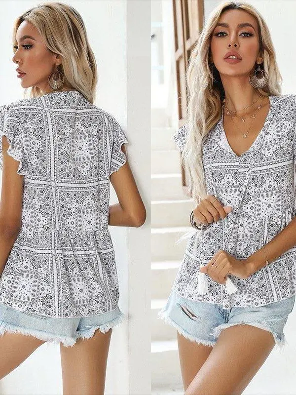 Street Sle Slim Fit Vne pull décontracté imprimé irt femmes ort Sve Faionable Streetwear Collection de printemps