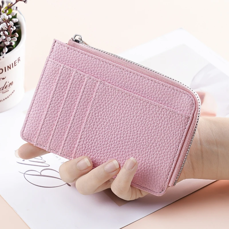 New in Card Bag Fashionable Ultra-thin Zipper Wallet Multi-card Position Large Capacity Card Bag Card Holder Card Holder Luxury