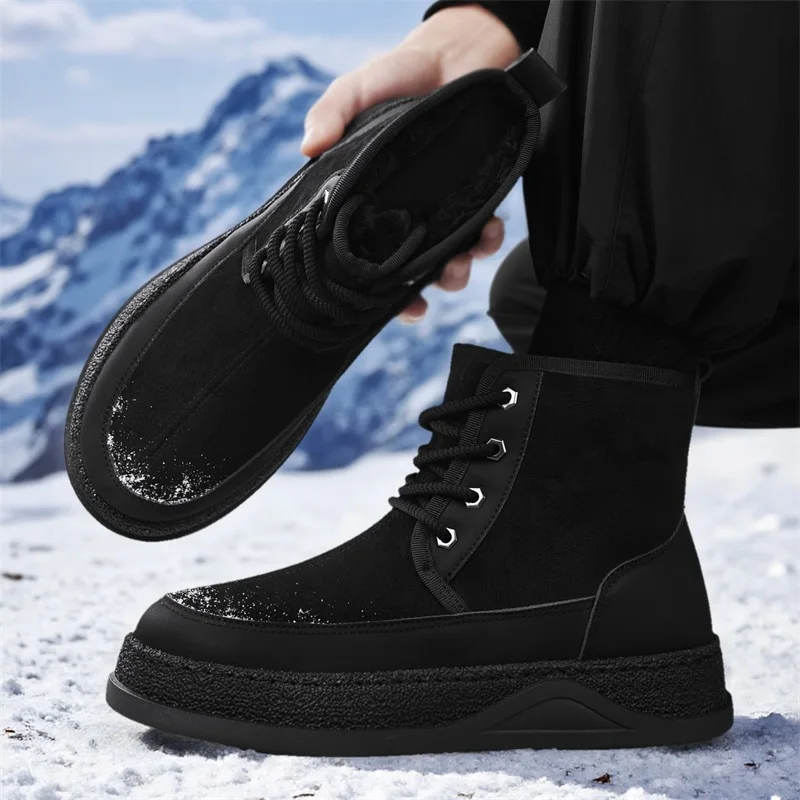 

Boots Woman Winter 2025 Ankle Boots Sneakers Snow Boots Women Platform Shoes Comfortable Round Head Low Heel Elegant Autumn Punk