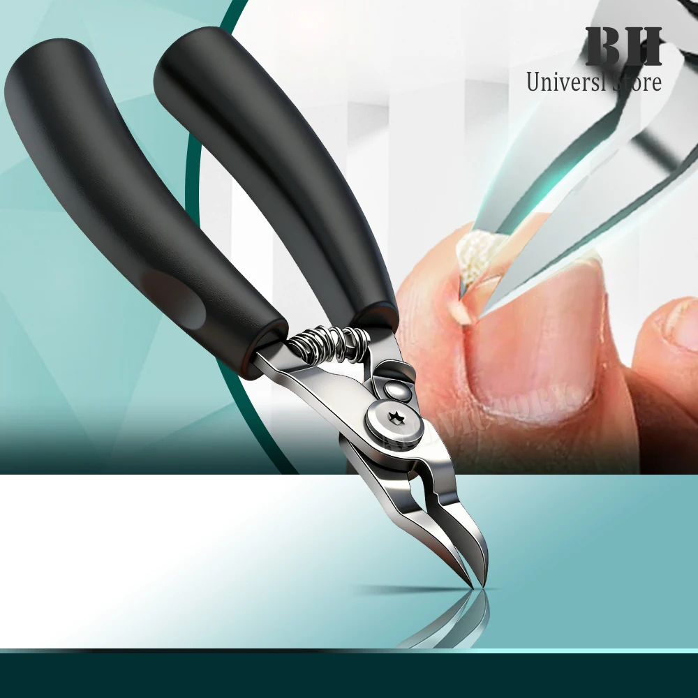 1 pçs toe cortador de unhas correção de unhas grossas unhas encravadas pinças pele morta arte do prego pedicure cuidados alicate cortador