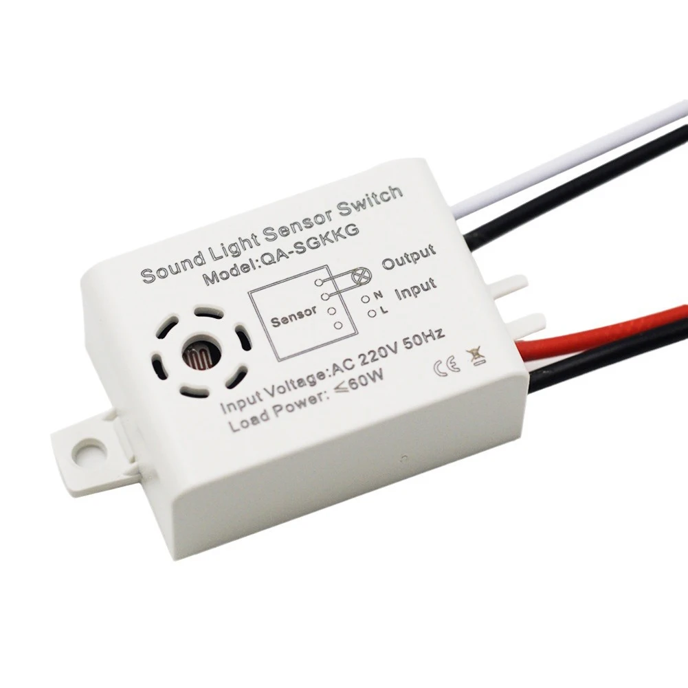For LED Bulbs Auto On Off Switch 220V Sensor Switch Indoor Lighting Ceiling Installation Delay Shut-Off Function