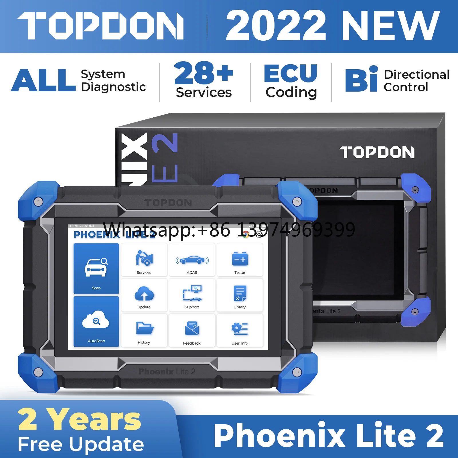 Phoenix Lite2 Professional Obd2 Car Scanning Machine Auto Scanner Electrical Smart Automobile Car Diagnostic Tool for Car