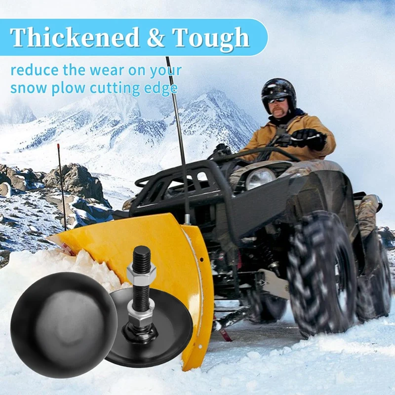 

1 Pair Snow Spikes Snow Plow Blade Skids 2873423 For ATV UTV Polaris Sportsman Ranger Razor Magnum Replacement