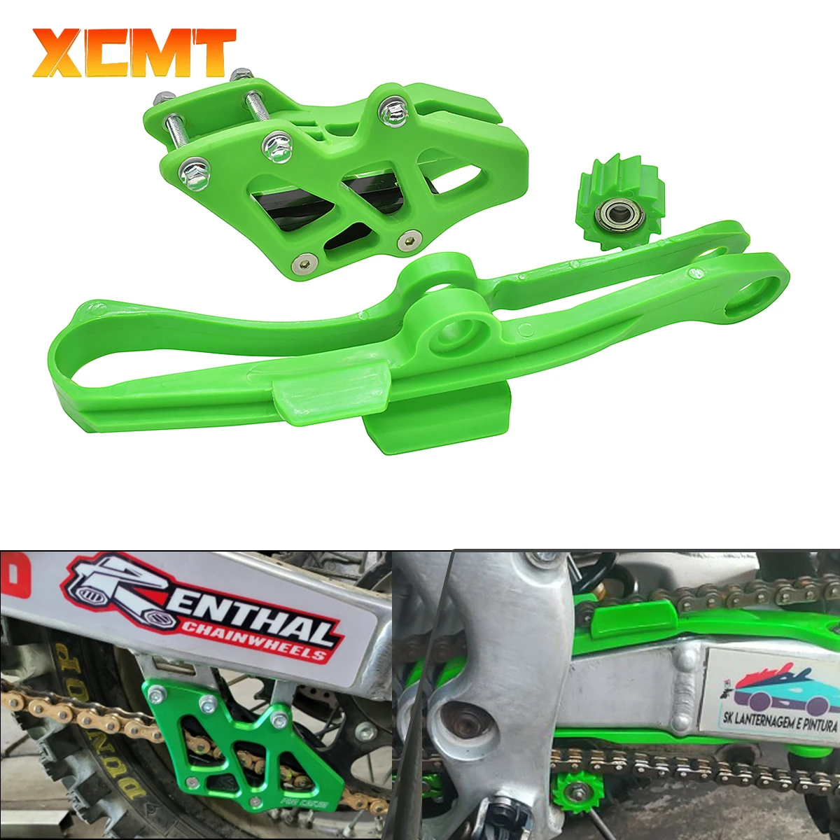 

Motorcycle Chain Guide Slider Guide Swingarm Roller For Kawasaki KX250F KX450F KX 250F 450F KXF 250 450 2009-2020 Dirt Pit Bike