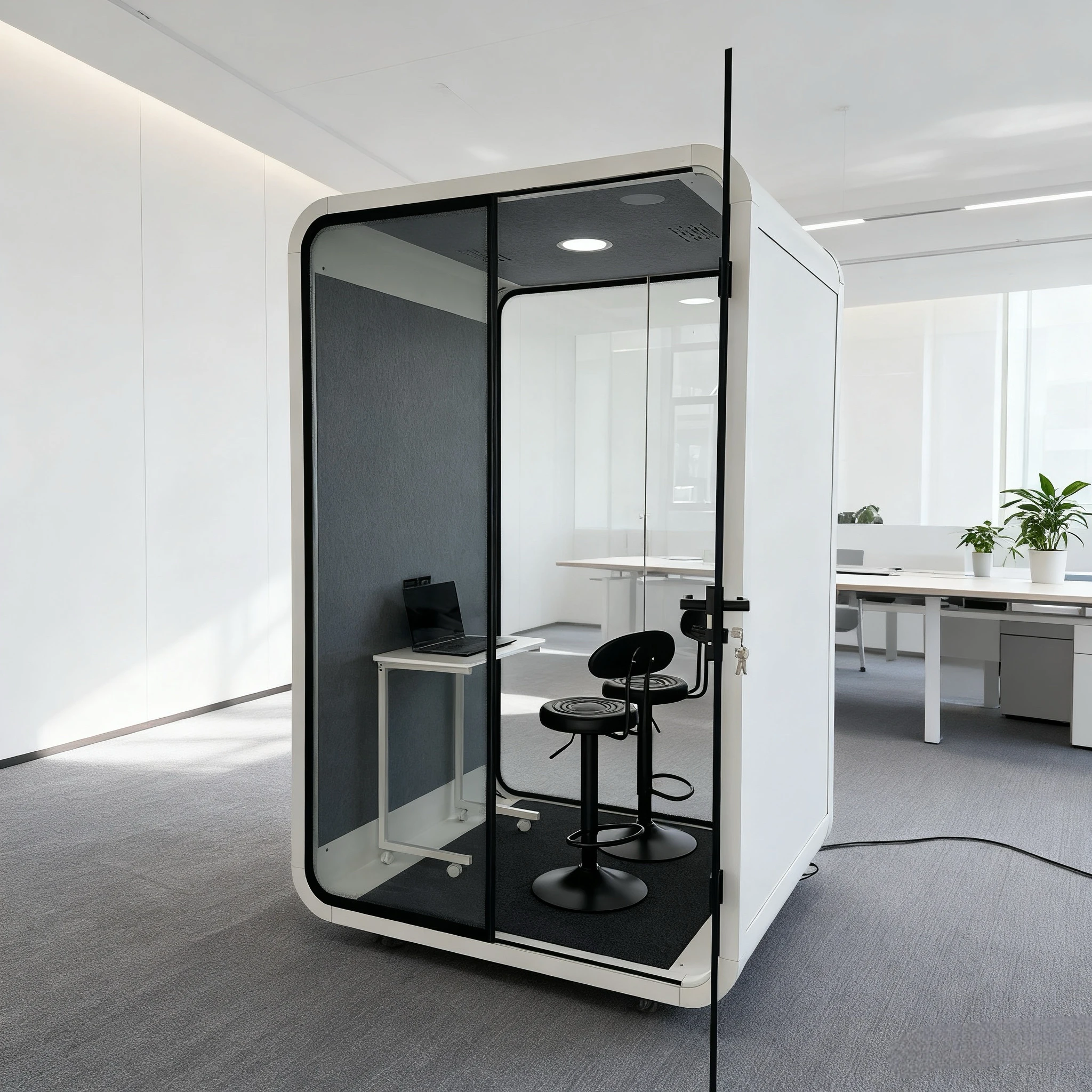 Multifunction Office Movable Silence Telephone Cabin Acoustic Sound Proof Privacy Meeting Booth Portable Modular Pod