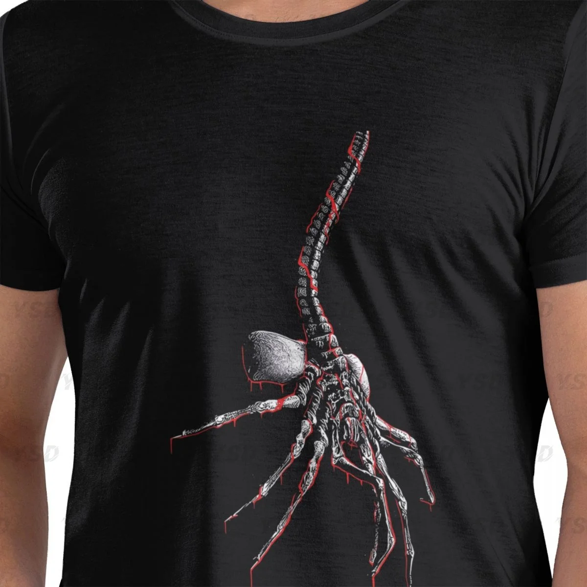 Xenomorph Essential Alien Mencosy Men's tight fitting sports T-shirt,Quick-Drying Oversized T shirt