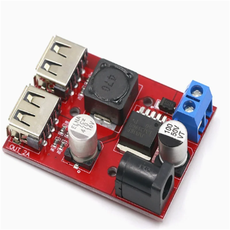 9V/12V/24V/36V to 5V step-down module DC-DC car charging solar 3A stabilized power module