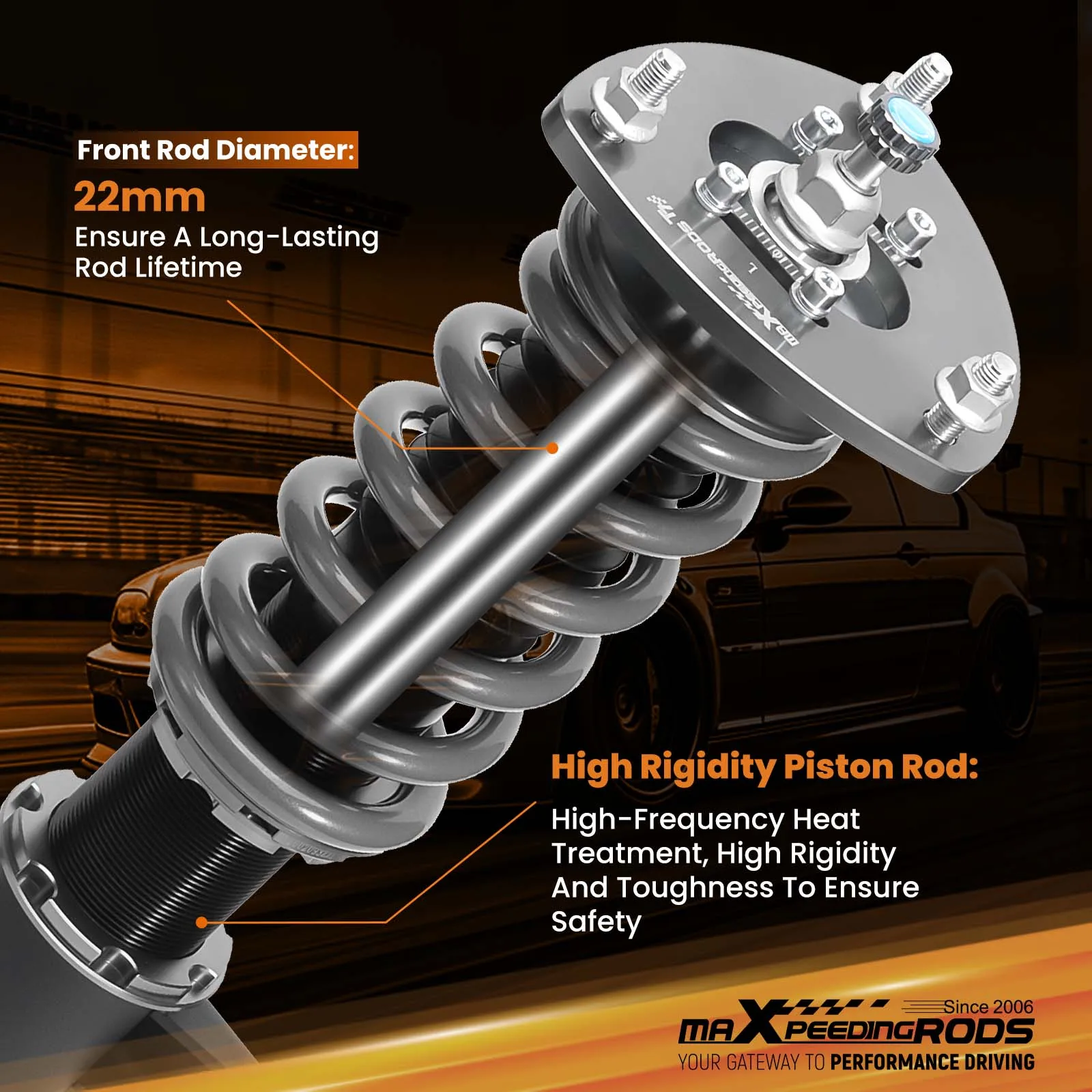 

Койловеры MaXpeedingrods T7 с 24-позиционной регулировкой амортизаторов для Honda Accord 13-17 и Acura TLX 15-20
