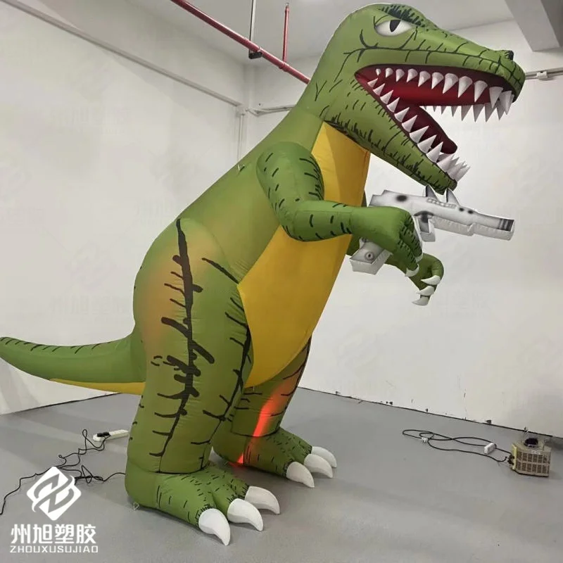 Inflatable dinosaurs, animal-based air models with blowers, outdoor shopping mall and square activity decoration props