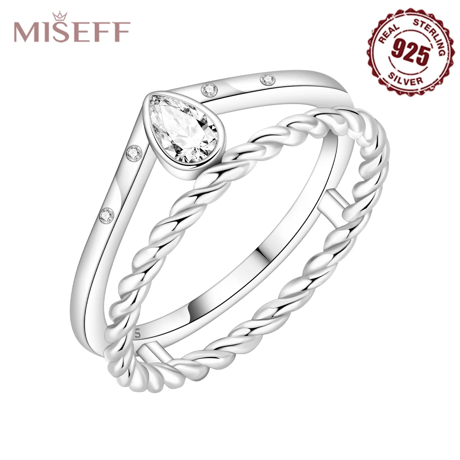 Women's Versatile S925 Sterling Silver Fashion Ring