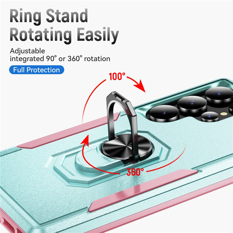 حافظة لهاتف سامسونج جالاكسي S25 S24 S23 S22 S21 S20 Ultra Plus غطاء حامل مغناطيسي #5