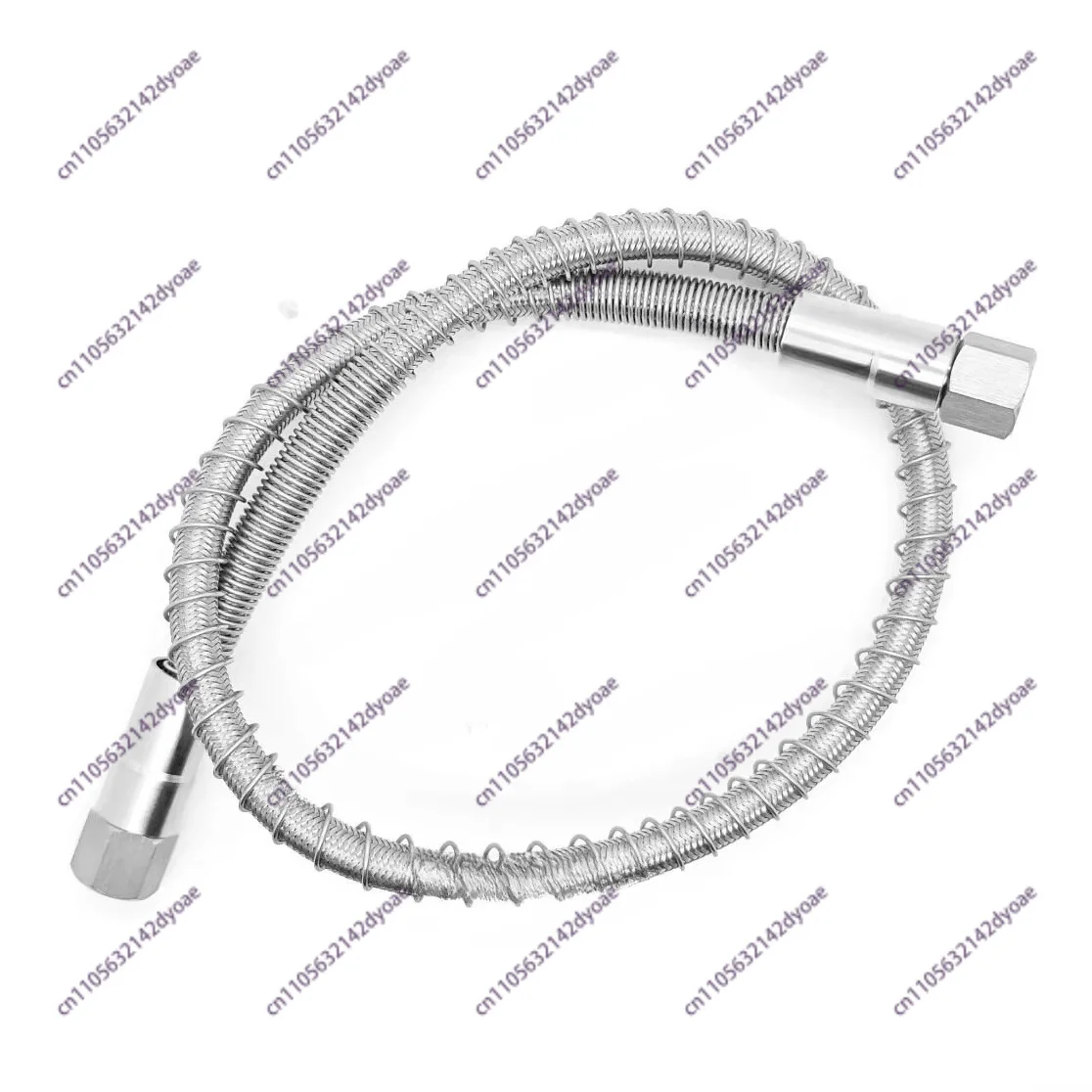 316L Stainless Steel High Pressure Hose 1/4 NPT Explosion-Proof Gas Line Metal Bellows Tube for Gas Cylinder