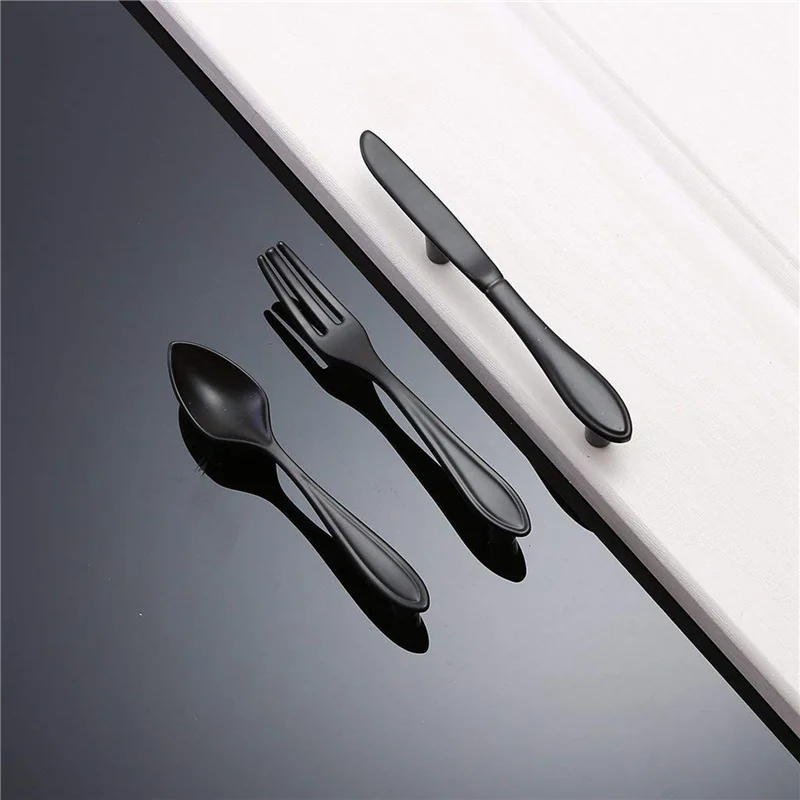 FYBL-مقبض الباب 15-مقبض المطبخ - أسود