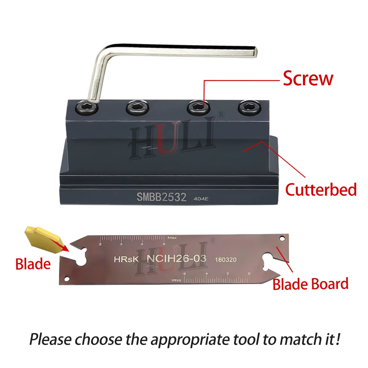 SMBB2026/2526/2032/2532/3232 Grooving Cut-Off Cutter Holder CNC lathe tools SP200/300/400 Cutting Insert NCIH26-03 Carbide Tools