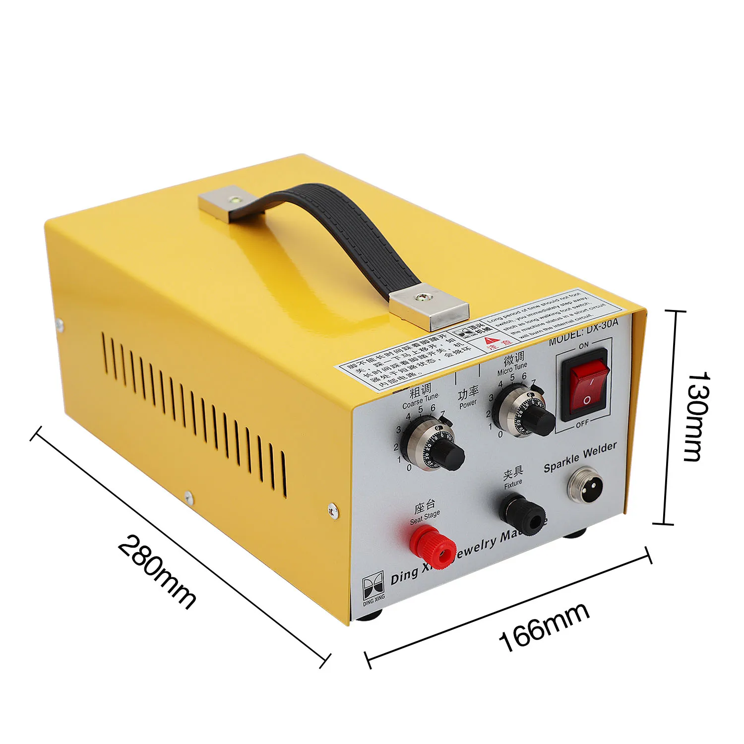 30A Handheld Laser Jewelry Spot Welding Machine - Portable Pulse Welder for Jewelry Welding Ring Welding