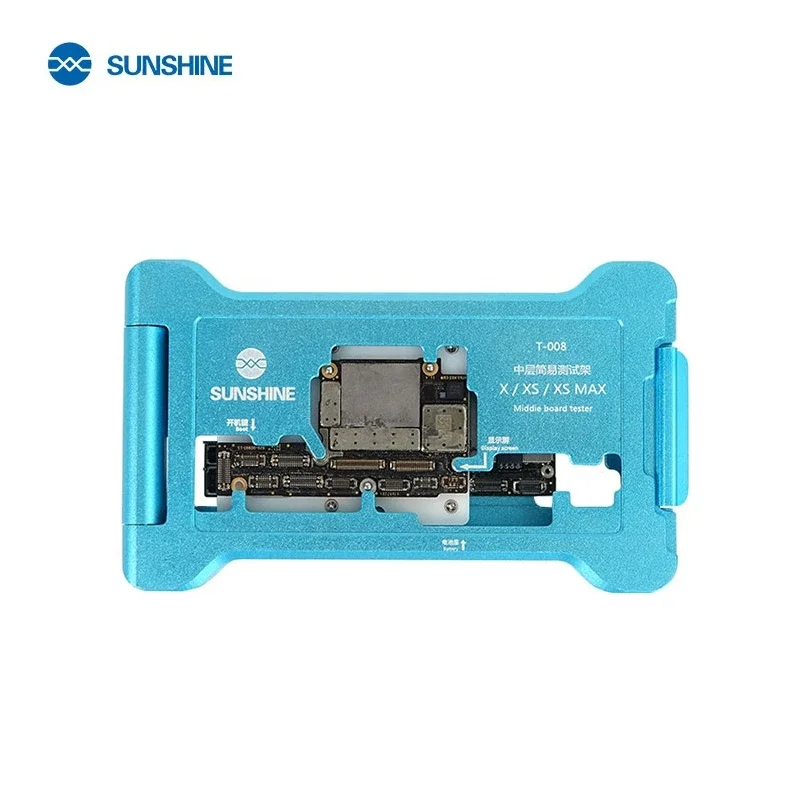 

SUNSHINE T-008 Motherboard Simple Middle Test Stand Suitable For iphone X/XS/XS Max Mid-Level Motherboard Repair Tester