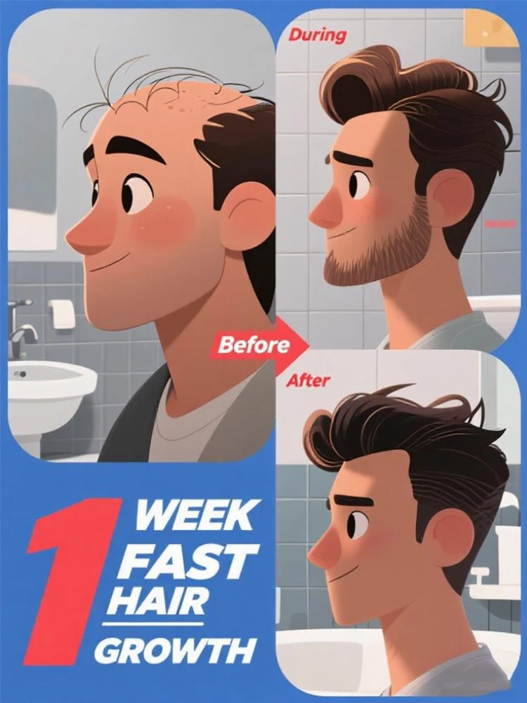 Stop hair loss in 7 days and grow natural hair in 15 days! Safe and gentle essential oil ingredients, easy to carry, and effecti