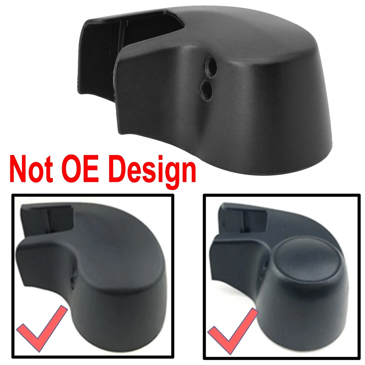 Set 2 Ugelli Tergicristallo WANGXI Con Tappo Dado E Rondella - Compatibile Audi A1 A3 A4 A6 Q3 Q5 Q7, Sostituzione Diretta