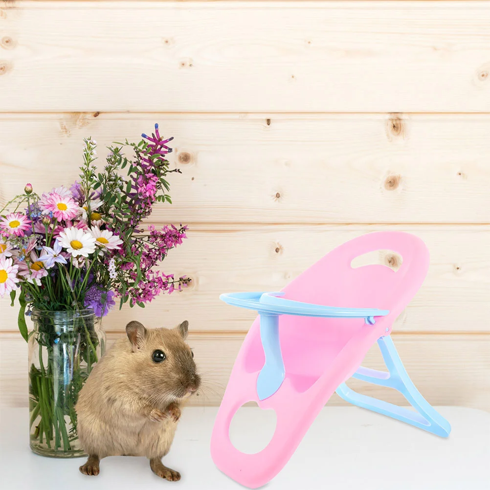 Hamster High Chair Hedgehog Supplies Toys Cage Chinchilla Feeding Animal Small Furniture