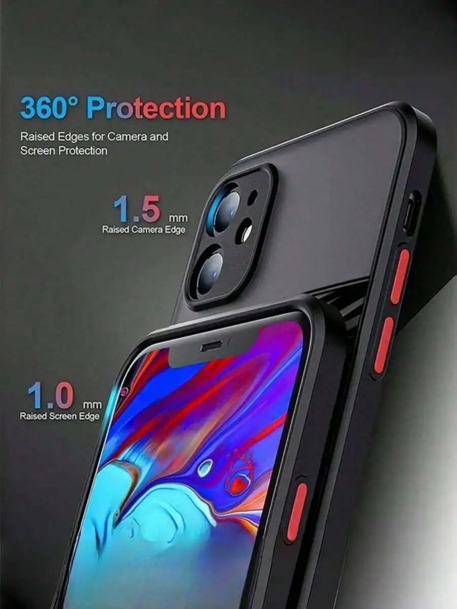 

Matte Clear TPU Phone Case With 360° Raised Edge Protection, Racing Car Print, Anti-Fingerprint, Wireless Charging, Multi-Device