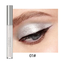 Fard à barrage liquide imperméable nacré, scintillant, eye-liner scintillant, maquillage métallique pour les yeux, outils de maquillage de fête, beauté