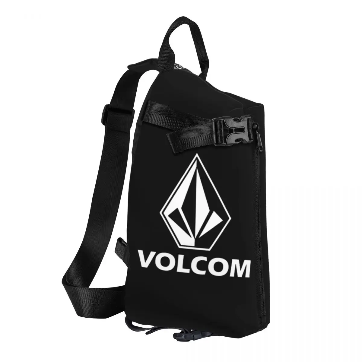 Volcom Chest Bag Men Sling Crossbody Backpack Chest Bag Traveling Hiking Daypack Shoulder Bag