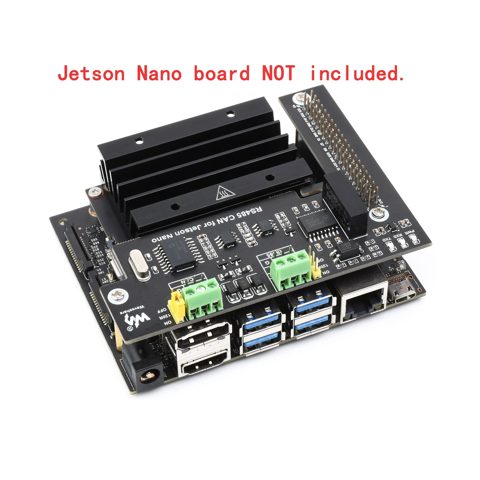 Placa de expansión RS485 CAN BUS para Nvidia Jetson Orin Nano, Kit de desarrollo, módulo B01, escudo de ruptura, accesorios para sombreros