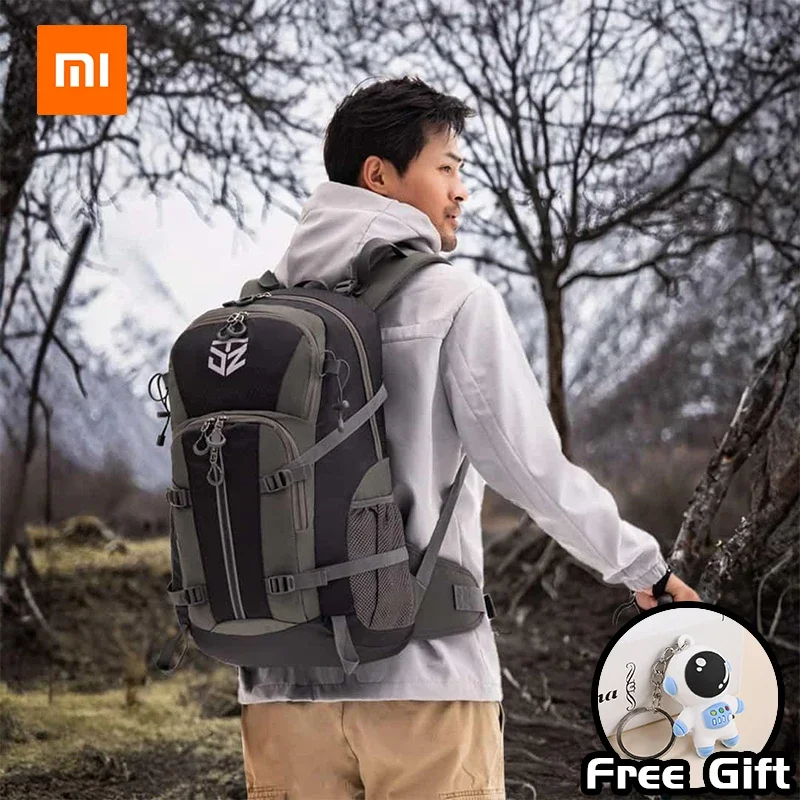 Xiaomi TANJIEZHE 40L Man Travel Backpacks Outdoor Mountaineering Bag Camping Storage Bags Hunting Bag Waterproof Men`s Backpacks