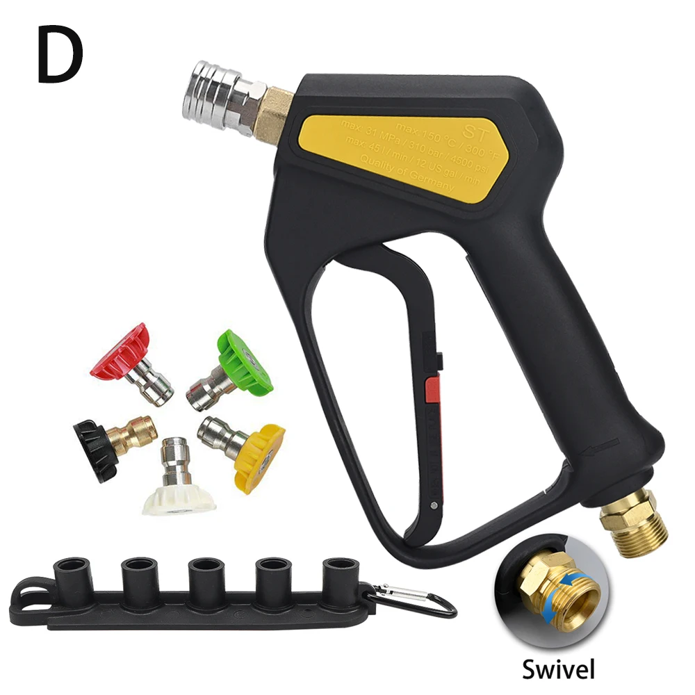 Ersatz-Hochdruck-Kurzwaschpistole ST-2300. Power Washer Trigger-Spritzpistole mit 1/4 Zoll Schnellanschluss, max. 310 Bar, 4500 PSI – Detail 12