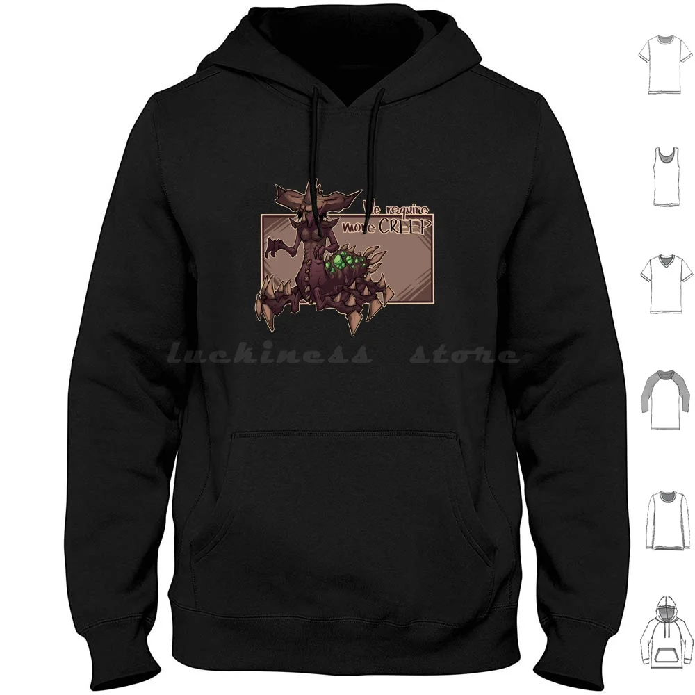 Zagara More Creep sudaderas con capucha de manga larga héroes del héroe asesino tanque Chibi lindo juego Nerd Starcrft Zagara Zerg