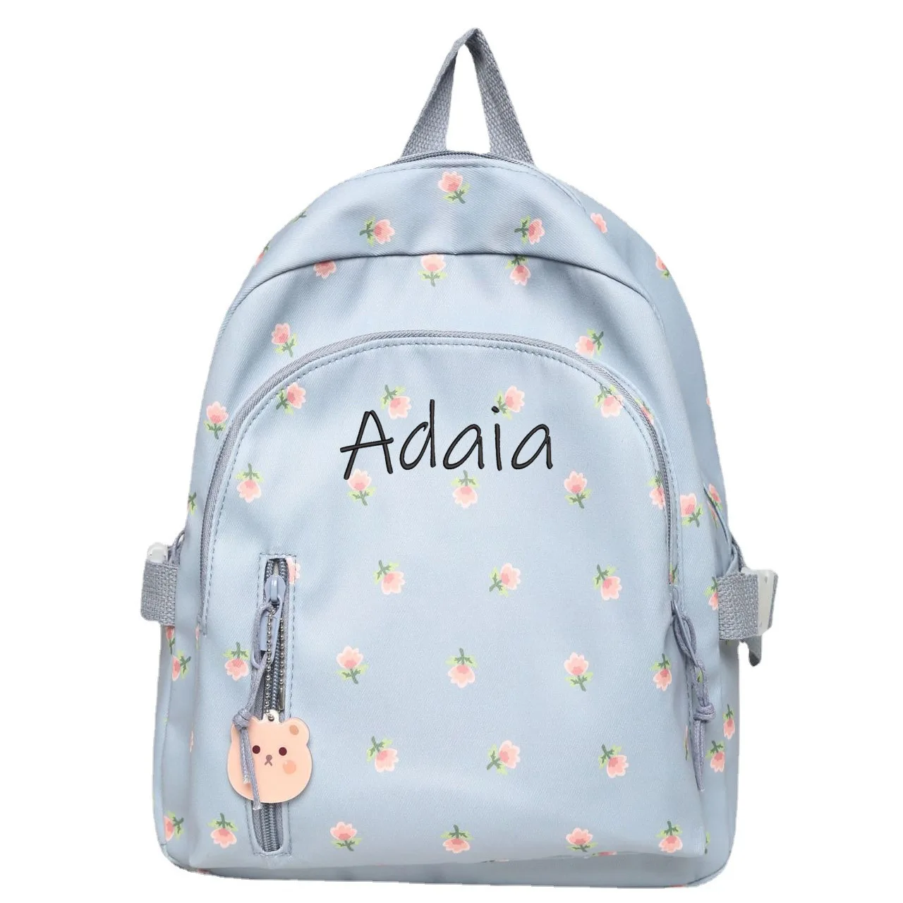 Nome feito sob encomenda mochila ocasional das senhoras do daypack do bordado personalizado mochila bolsa coquette mochila para o curso da escola férias