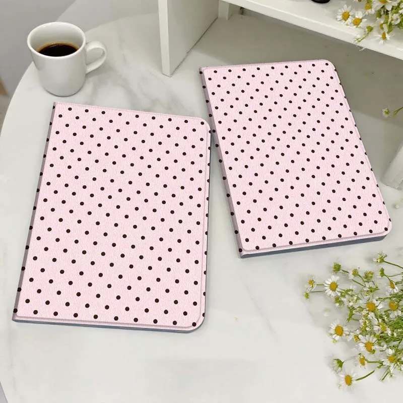 

Pink Polka Dot Pattern Case For Honor MagicPad MatePad M5 8 9 2 3 10 12 X V7 V8 X8 X9 V9 GT X9a GT2 S Air Pro Tablet