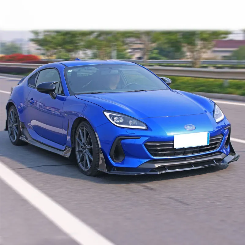 車用サイドスカート4ピースウィングレットスプリッターリップサイド