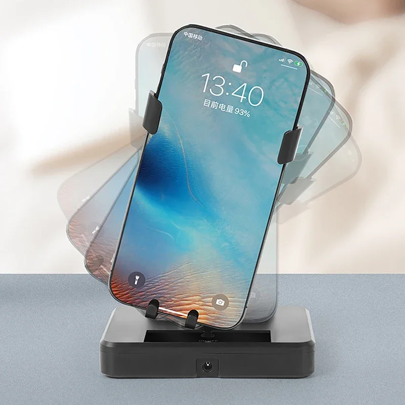 

Desk Mute Automatic Swing Shaker Mobile Phone Stand Holder Automatic Swing Shake Phone Wiggler Pedometer Brush Stepper