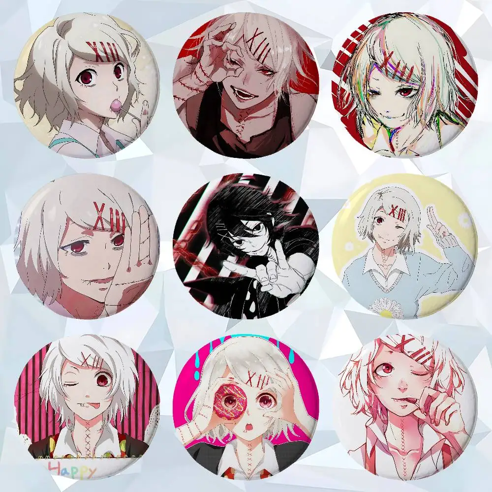 Anime Juuzou Suzuya Abzeichen Broschen Lustige Meme-Anstecknadeln Modeschmuck Geschenke