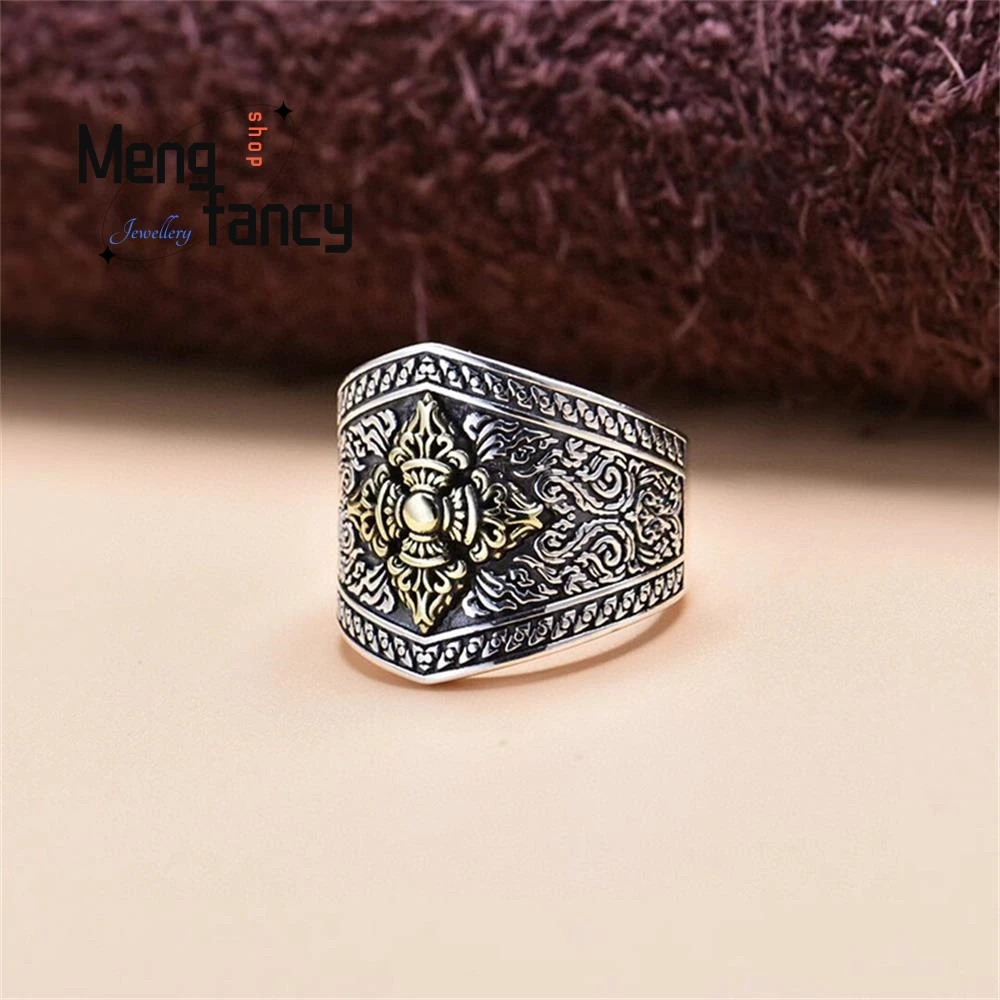 

New Personality Fashion Domineer Open Ring Suitable Finger Circumference Simple Exquisite Handicraft Luxury Quality Fine Jewelry