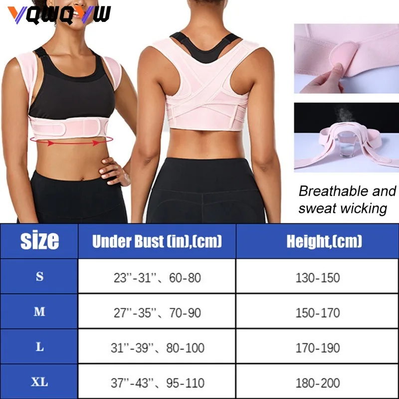 1Pcs Posture Support Back Braces For Clavicle Support, Posture Corrector For Woman,Back Straightener Keeps Your Back Straight