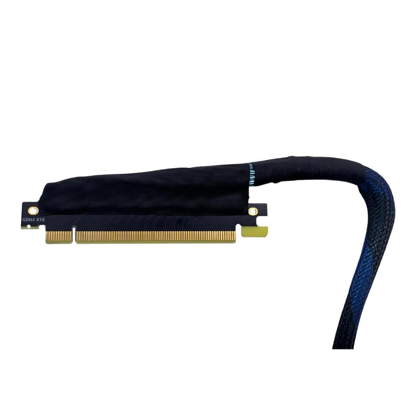 Gpu-アダプター付きグラフィックカード拡張ケーブル,オリジナルサーバー,外部ケース付き,ケーブルなし,pci express,4.0 x16,右角度