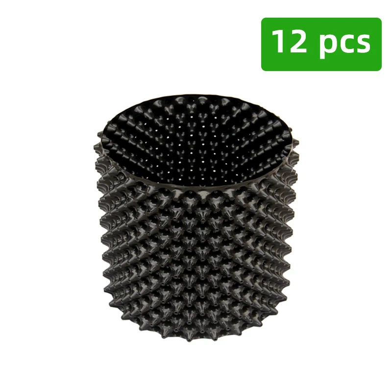 12pcs Air Pruning Pots with Trays, Root Control Nursery Pots for Seedlings, Vegetables and Fruits