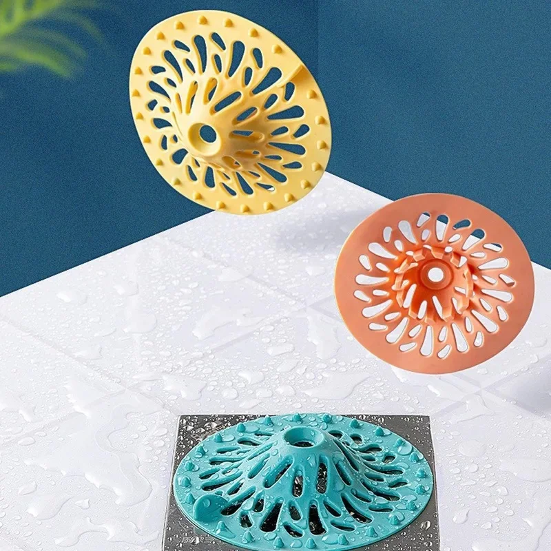 Bathroom Drain Hair Catcher, Shower Sink Strainer, Household Accessory Captures Loose Hair for Bathtub and Kitchen Sink Use