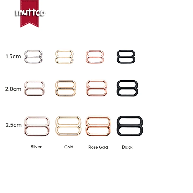 1pc Metal buckle for bag cat dog leash 15mm,20mm,25mm webbing adjustable buckles loop accessory durable hardness 4 colours